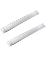 2x regletas LED slim, 36w 3600 lm, blanco 6000k, ip20