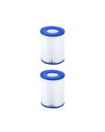 Pack 2 filtros de agua para depuradora de cartucho tipo ii bestway de 2.006