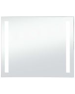 vidaXL espejo de pared de baño con LED 80x60 cm