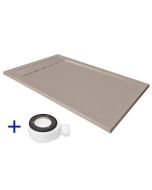 Plato de ducha de resina 140x70 premium ambiente moka  ral 9001  70x140