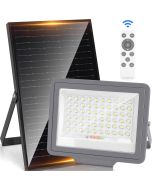 Aigostar foco LED solar con mando a distancia, 200w, 15000mah, ip65, 6500k