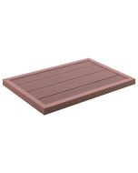 vidaXL panel de suelo para ducha solar wpc marrón 101x63x5,5 cm