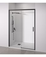 Mampara de ducha corredera 105 a 110x195cm - puerta derecha - negro mate