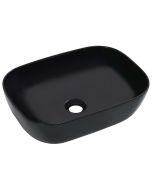 vidaXL lavabo 45,5x32x13 cm cerámica negro