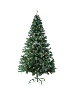 Árbol de navidad artificial con piñas y soporte metálico 180cm