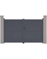 Porton jardin "maurice" - 299.5 x 180.9 cm - gris