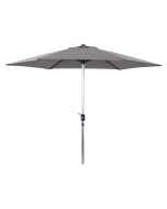 Parasol de jardín de aluminio - sol - circular - ø 3m - gris