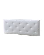 Cabecero tapizado Rombo 160x60 cm Blanco, 8 cm de Grosor