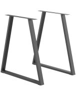 Patas para mesa acero 70x5x72 cm Homcom, hogar - muebles de comedor