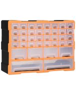 vidaXL organizador multicajones con 40 cajones 52x16x37,5 cm