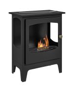 Chimenea de etanol acero, acero inoxidable 39x26x54 cm Homcom