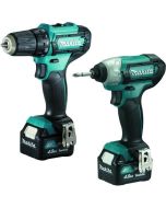 Set de 2 máquinas makita clx224smj - taladro atornillador - atornillador de