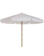 Sombrilla de jardín bambú, poliéster color beige 325x325x250 cm Outsunny