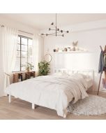 Cama 120x190 cm madera maciza pino blanco
