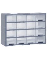 vidaXL organizador multicajones con 16 cajones medianos 52x16x37 cm