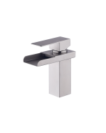 Grifo lavabo monomando modo cascada | palouse silver | lardecor