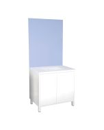 Ondee - mueble de baño suspendido belis + espejo  - ancho:  80cm