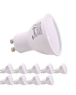 10x Bombilla LED gu10 7w, 650 lm, luz blanca cálida 3000k