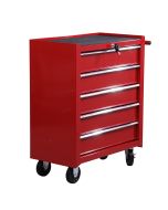 Carro de herramientas acero,acero color rojo 67,5x33x77cm homcom