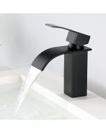 Grifo para lavabo en cascada en abs negro - rumocovo