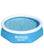 Bestway fast set piscina hinchable redonda 244x66 cm 57265