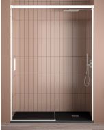 Mampara ducha 1 puerta 1 fijo | blanco 150cm (adapt.144-149cm)
