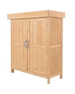 Cobertizo de madera madera de abeto color madera 74x43x88cm outsunny