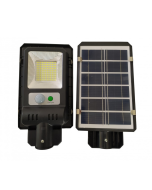 Farola solar compacta 120 LEDs 6500k con sensor de movimiento