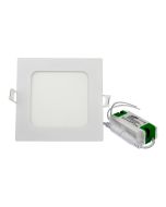 Downlight LED 6w blanco frío 6000k cuadrado empotrar blanco