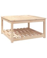 vidaXL mesa de jardín madera maciza de pino 82,5x82,5x45 cm