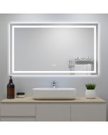 Espejo de baño LED 160×80cm + bluetooth + regulación continua + antivaho