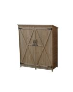 Caseta armario gardiun sundy 140x52x162 cm madera maciza para exterior