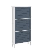 Zapatero mdf color gris 53x18x108.5 cm homcom, hogar - muebles de recibidor