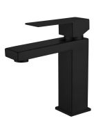 Grifo lavabo negro bass coal grifers