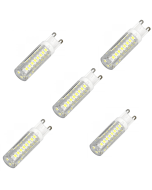 Blister 5x bombilla LED g9 6w blanco frío 6000k