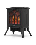 Newlux classic flame chimenea eléctrica 1500w negro