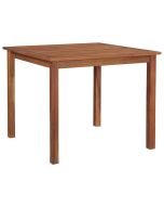 vidaXL mesa de jardín madera maciza de acacia 85x85x74 cm