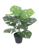 vidaXL planta de monstera artificial con maceta verde 45 cm