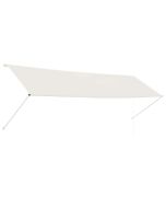 vidaXL toldo retráctil 400x150 cm crema