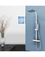 Aica columna ducha termostática 73-115cm ducha lluvia para baño