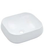 vidaXL lavabo 44,5x39,5x14,5 cm cerámica blanco