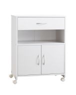 Armario para impresora melamina de madera color blanco 60x39x80 cm vinsetto
