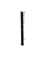 Ducha solar redonda PVC "fresh 14" - 40l + grifo mezclador y enjuague de pi