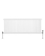 Radiador tradicional horizontal de 2 columnas - 600 x 1462mm - blanco