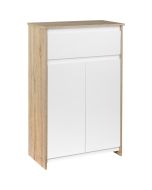 Armario de baño mdf bicolor 60x30x90 cm kleankin, hogar - baño