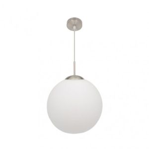 Fabrilamp 174393501 | colgante astro 1xE27 blanco/niquel regx35x35 cm