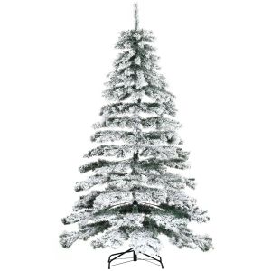 Árbol de navidad PVC, metal bicolor 140x140x225 cm Homcom