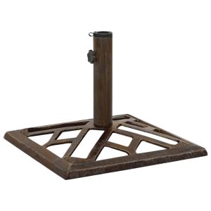 vidaXL base de sombrilla de hierro fundido bronce 44x44x31 cm