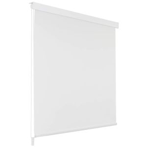 vidaXL persiana enrollable de ducha blanco 100x240 cm