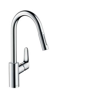 Mezclador de lavabo caño c con ducha extraíble focus m41 - hansgrohe - 3185